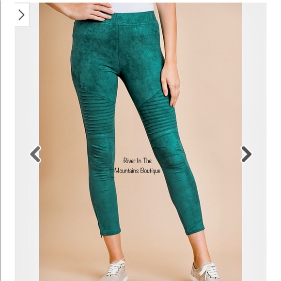 NWT! High Rise Suede Jeggings & Ankle Zippers! - Picture 5 of 6